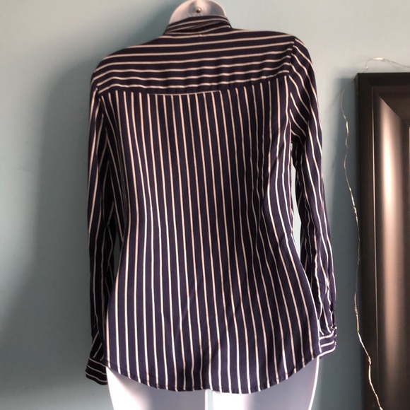 H&M Viscose Striped Button Down Shirt - Picture 4 of 12